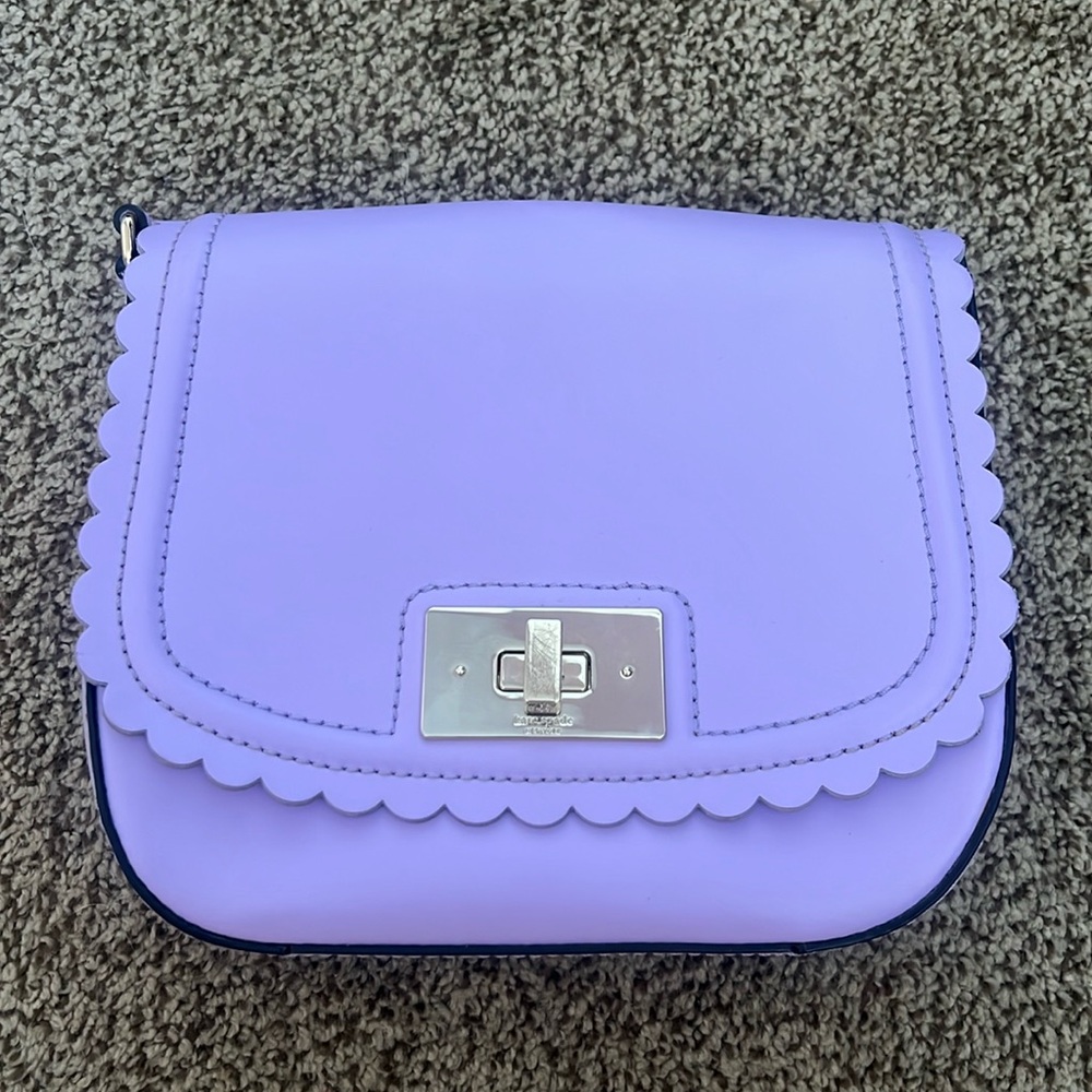 Kate Spade Purple Scalloped Bag